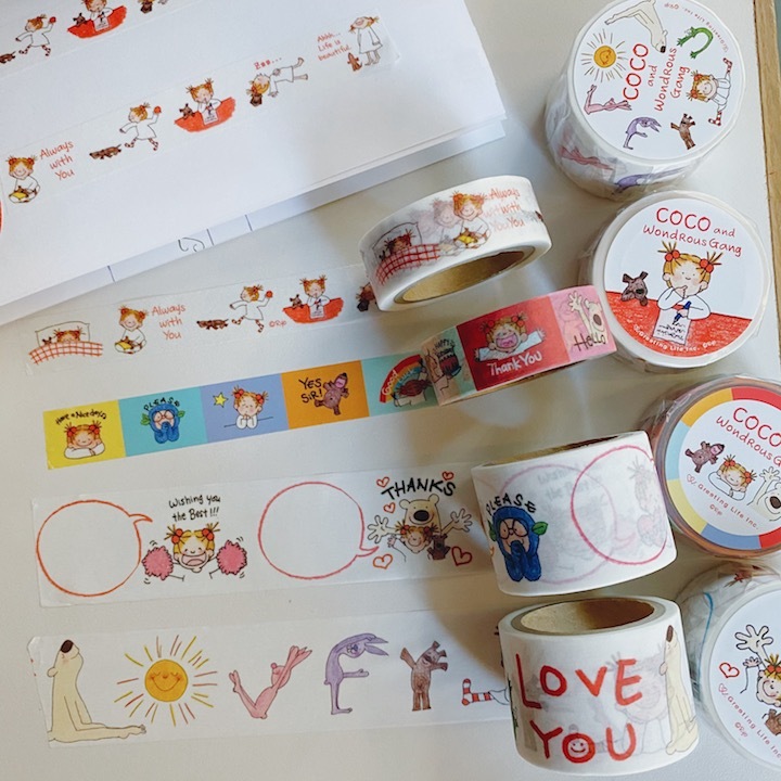COCO醬 LOVE YOU 寬版紙膠帶  |COCO and Wondrous Gang  日本Greeting Life