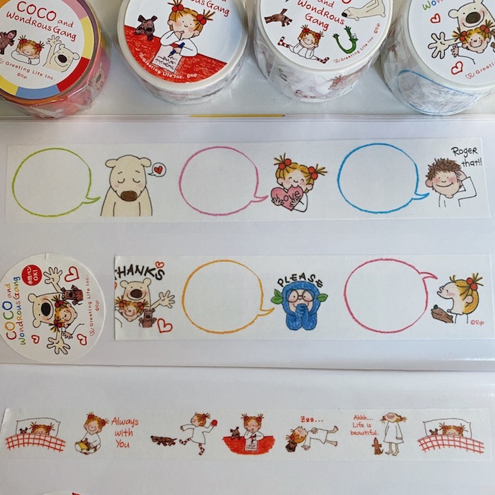 COCO醬 對話框 寬版紙膠帶  |COCO and Wondrous Gang  日本Greeting Life