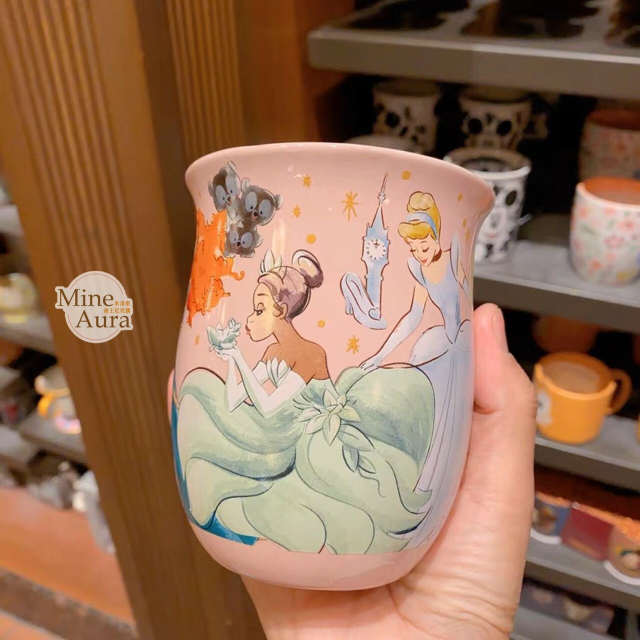 公主系列 Princess Line 公主集合 粉色 馬克杯 水杯 -上海迪士尼樂園