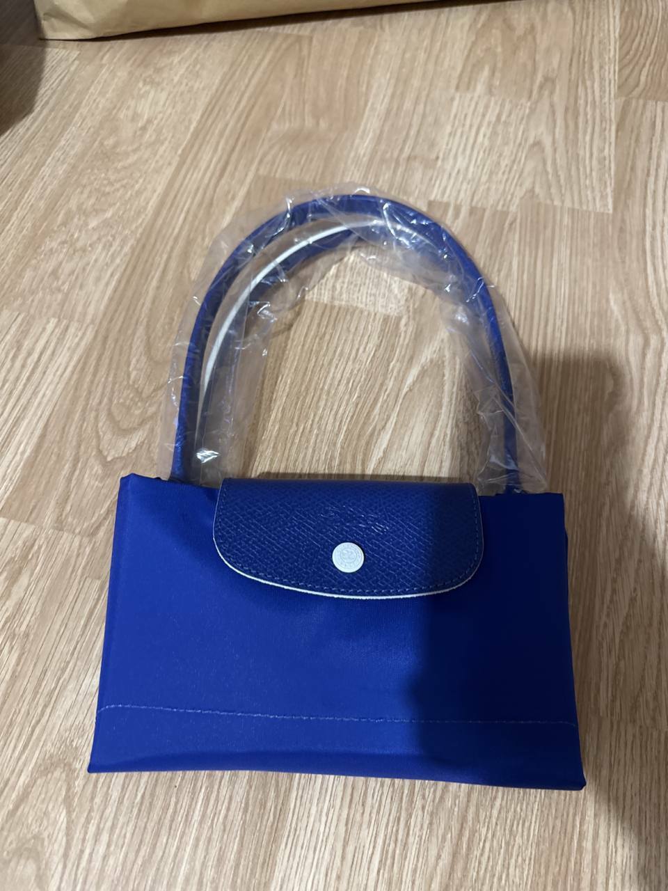 [E] LONGCHAMP LEPLIAGE LONG HANDLE S SIZE - ROYAL BLUE, L2605619P24 (ELC175)