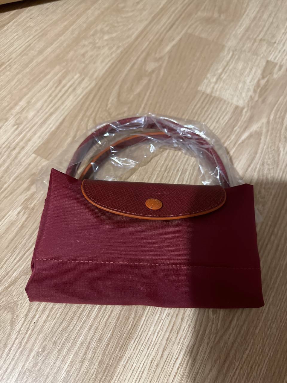 [E] LONGCHAMP LEPLIAGE SHORT HANDLE S SIZE - DEEP RED, L1621619209 (ELC184)