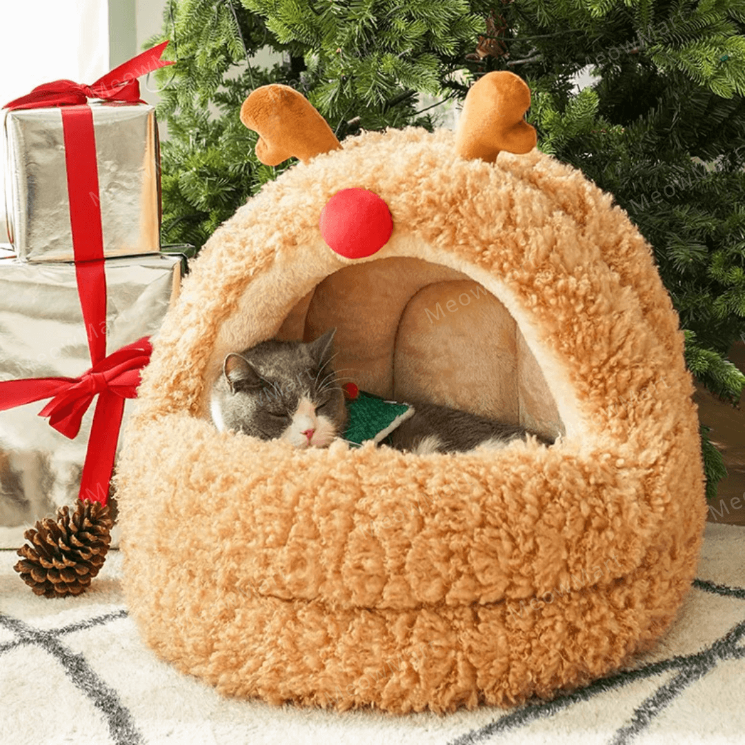 【限定8折】聖誕麋鹿蒙古包貓窩