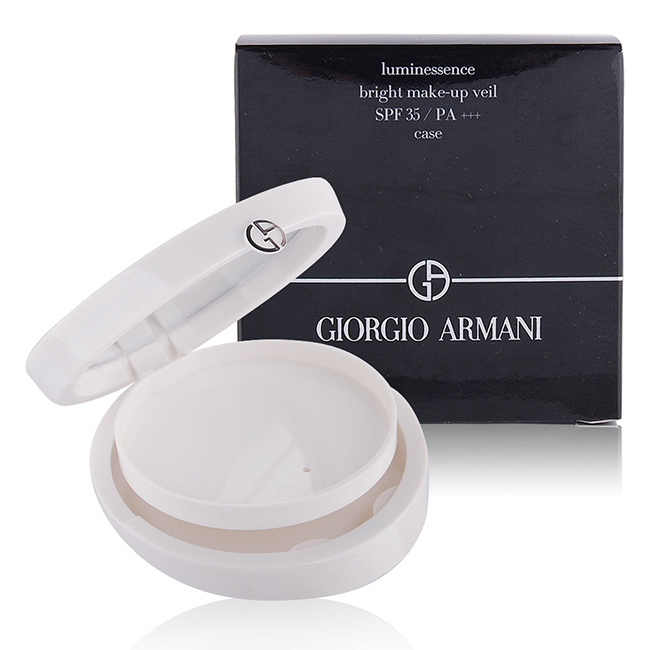 GIORGIO ARMANI 雪紡瞬白粉餅盒(SPF35/PA+++) -空盒