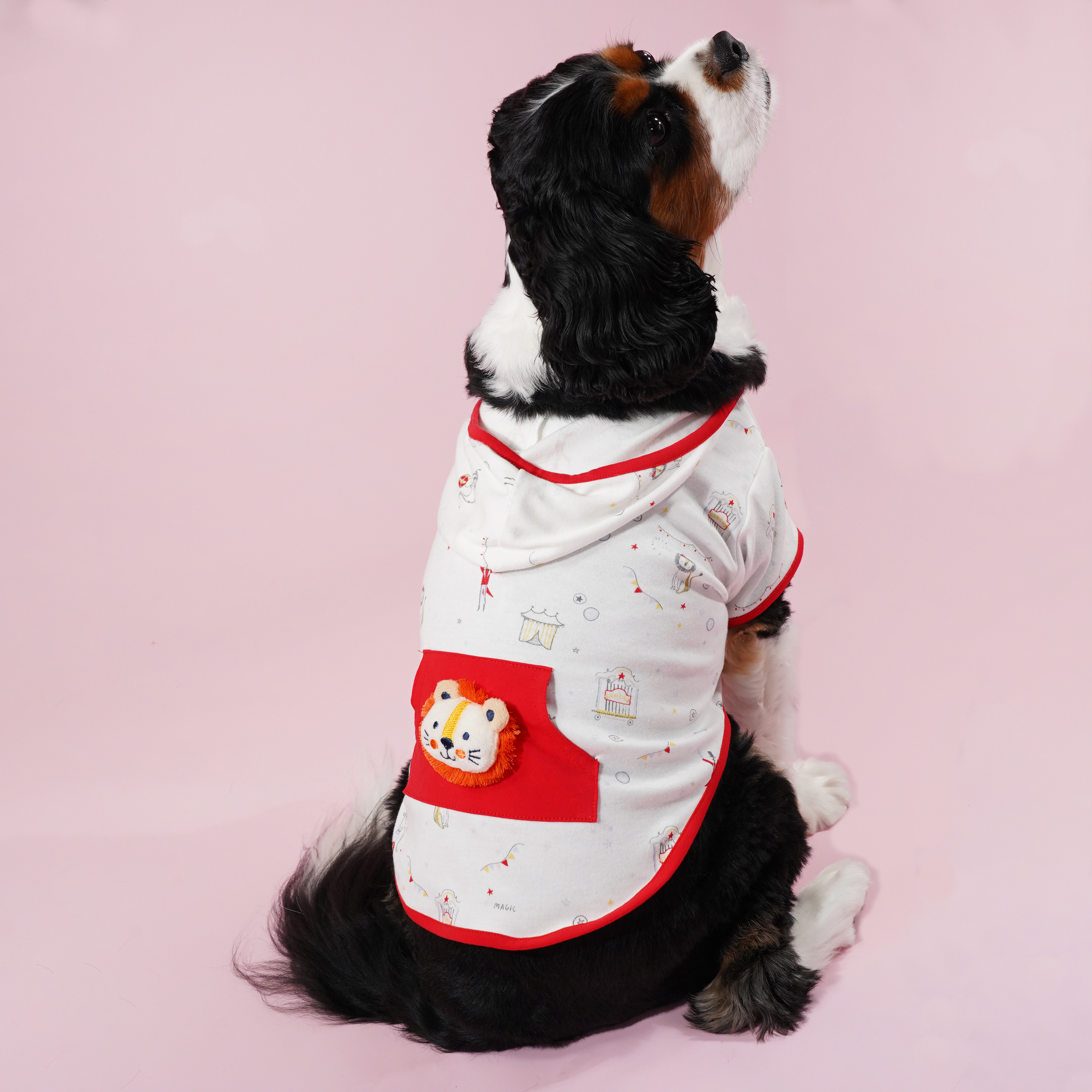 Little Lion Hood Tee (Red)