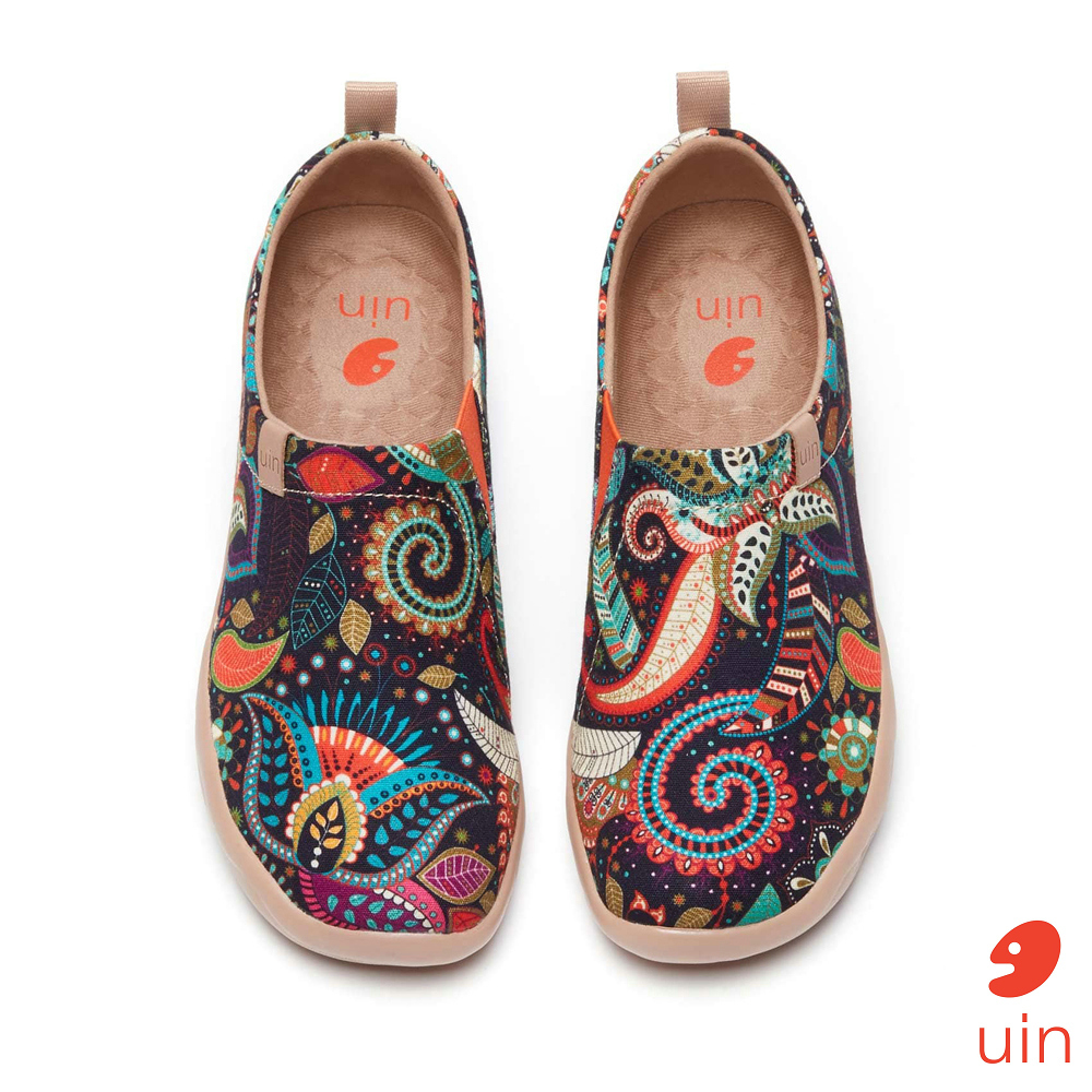 【 Uin 】西班牙原創設計 | 繁花之境 女鞋 彩繪鞋 休閒鞋 懶人鞋