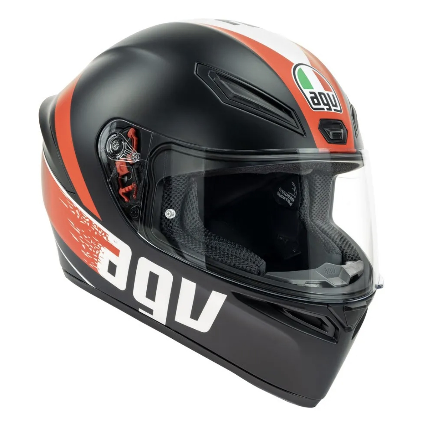 AGV K1 GRIP MATT BLACK/RED 全罩