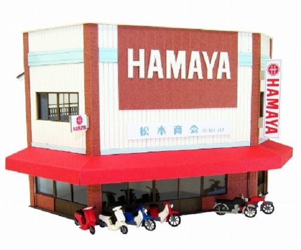 Sankei 情景 MK05-48 HO規 街角的商店-10