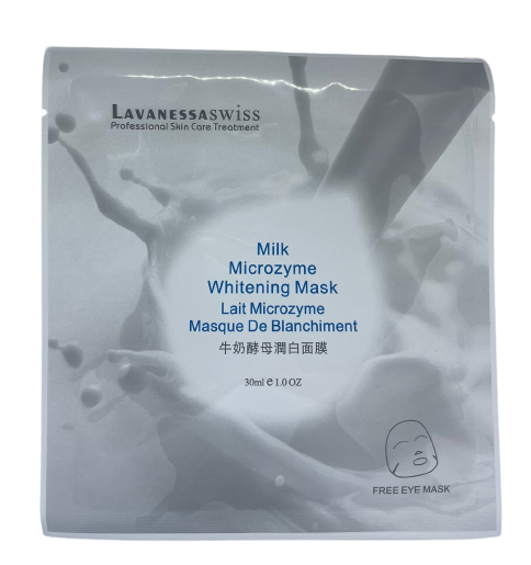 Lavanessa Swiss -牛奶酵母潤白面膜 10 pcs