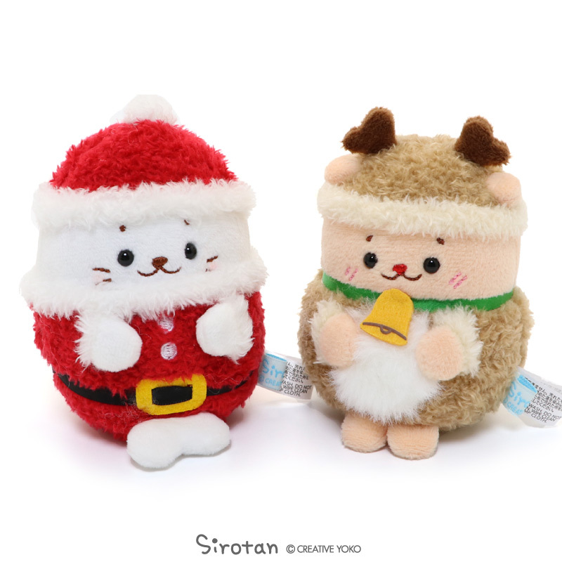 Sirotan 絨毛娃娃 ( 聖誕老人 9.2CM / 馴鹿Rakkoinu 8.5CM )
