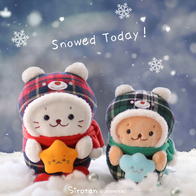 Sirotan 絨毛娃娃 聖誕熊熊外套 ( 19CM / Rakkoinu 16CM )