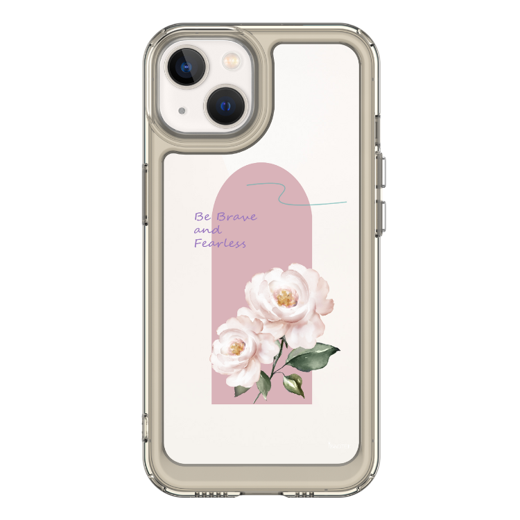 iPhone 13-15系列 手機防摔殼粉花物語