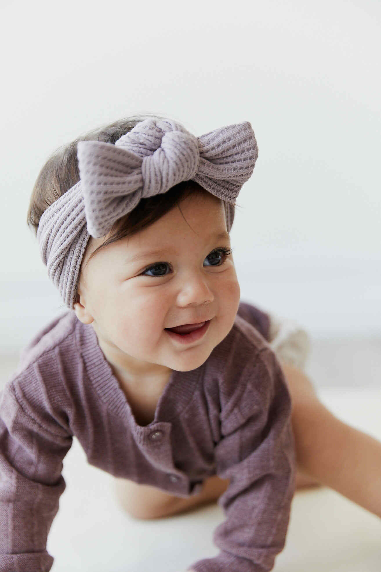 Jamie Kay-Organic Cotton Nova Waffle Headband有機棉鬆餅格髮帶(Mushroom)