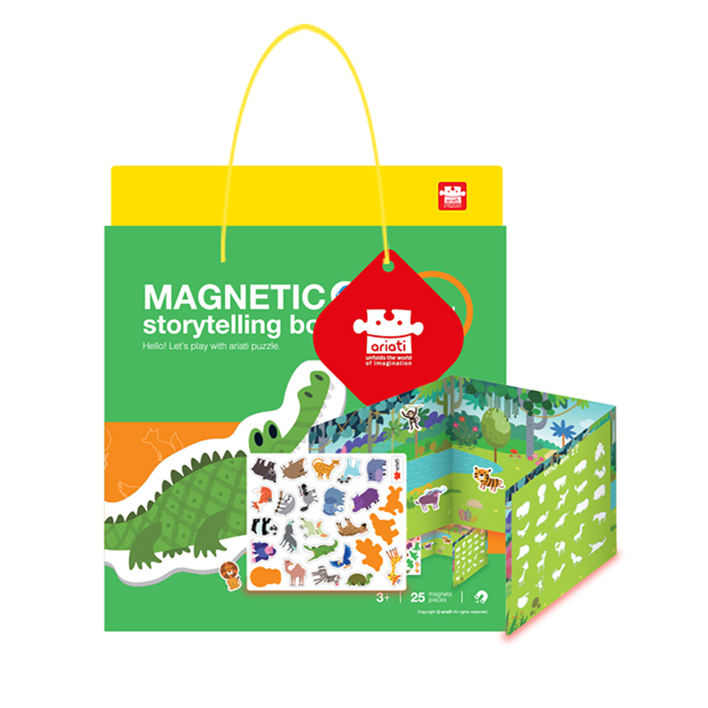 《 韓國 Magpia x Ariati 》 磁性故事遊戲板-野生動物
