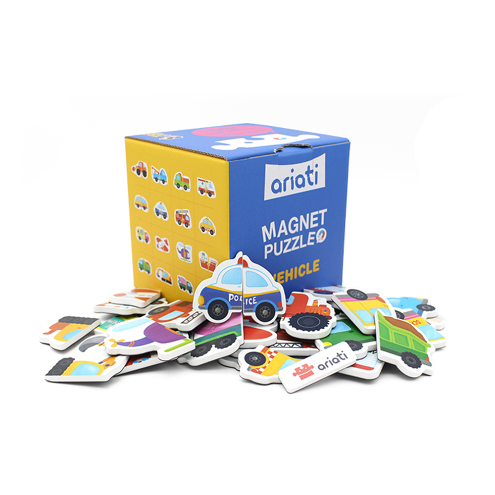 《 韓國 Magpia x Ariati 》 配對磁性貼盒裝組-交通工具