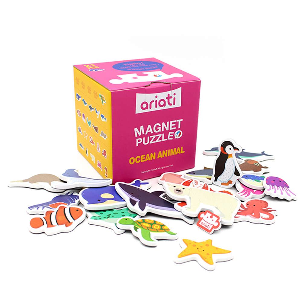 《 韓國 Magpia x Ariati 》  磁性貼盒裝組-海洋生物