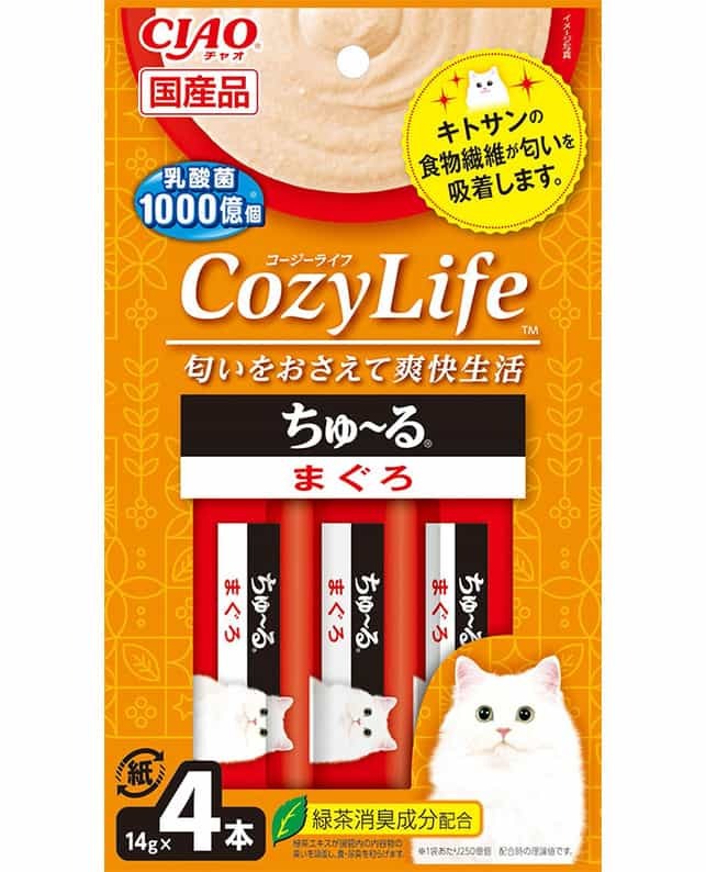 [*任選11件$138*] 日本CIAO Cozy Life系列 - 吞拿魚醬貓小食
