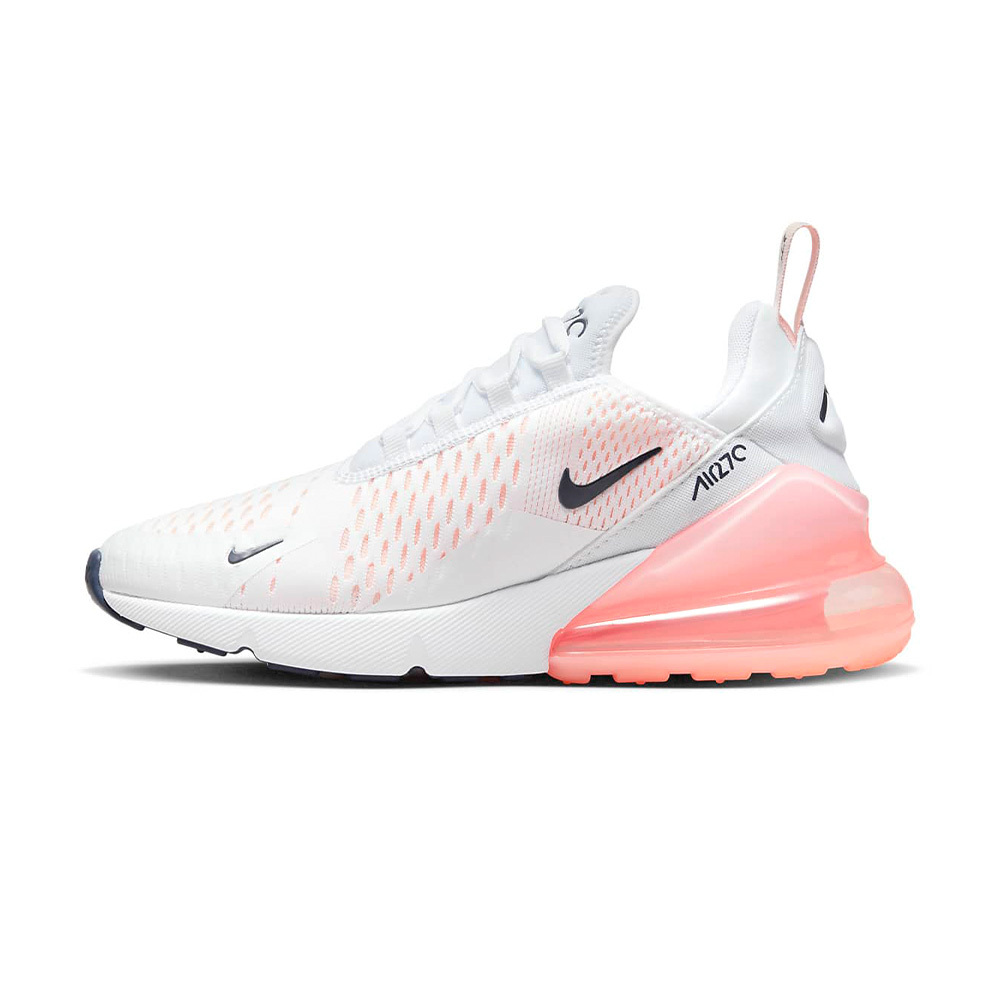 Nike W Air Max 270 女 白粉 氣墊 緩震 耐磨 透氣 經典 休閒 運動 慢跑鞋 AH6789-110