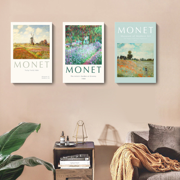 莫內風景無框掛畫