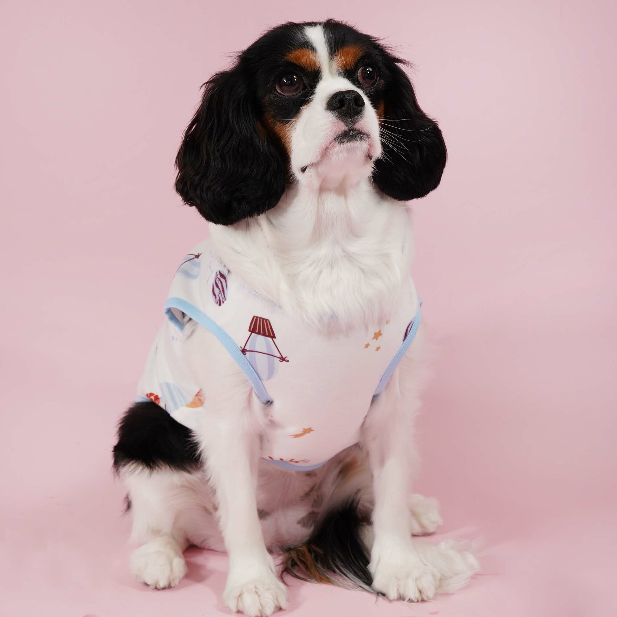 Little Lion Vest Tee (Light Blue)