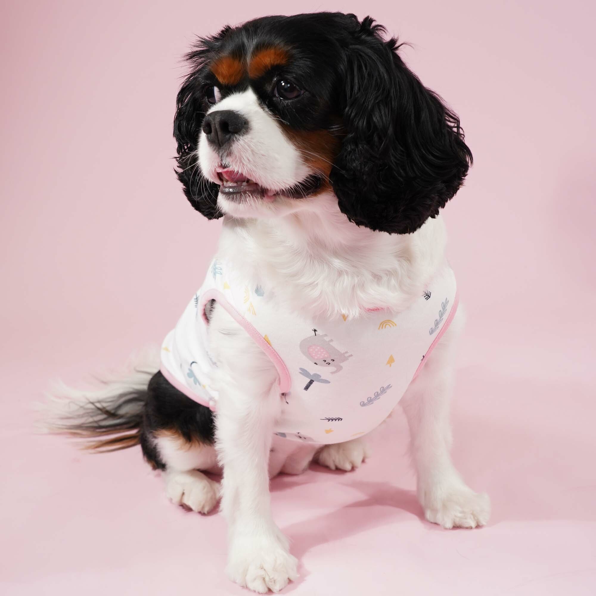 Little Elephant Vest Tee (Pink)