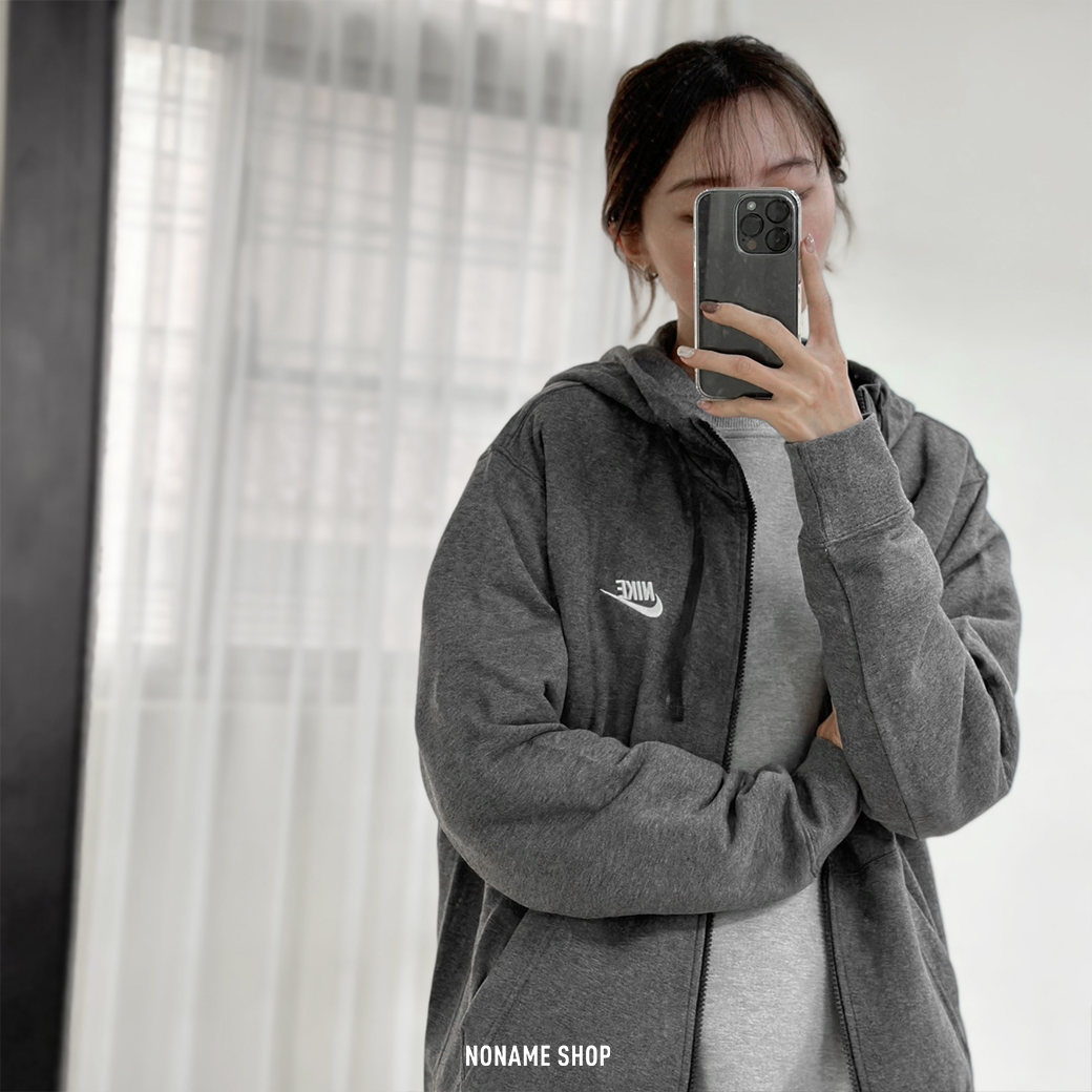 NIKE Club Hoodie 刺繡 字勾 棉質 連帽 外套 棉外套 連帽外套