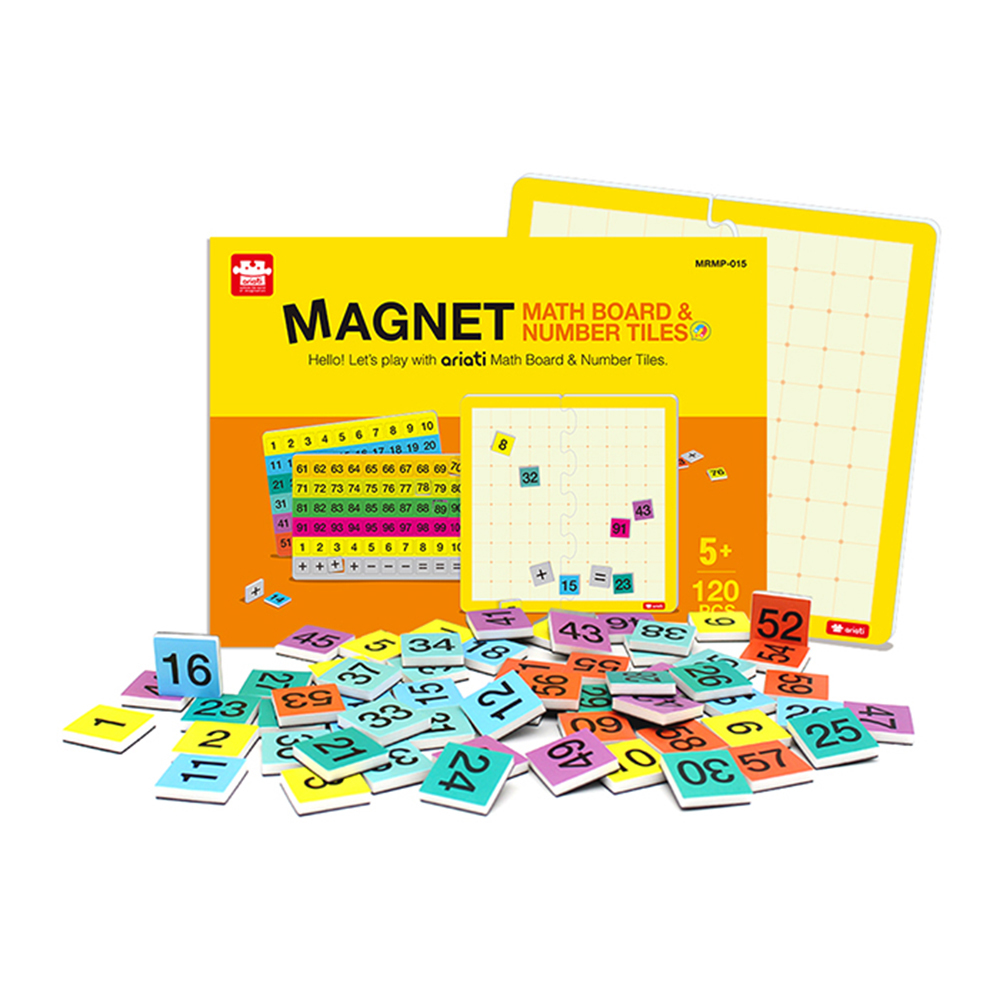 《 韓國 Magpia x Ariati 》 磁性遊戲書-數學方塊