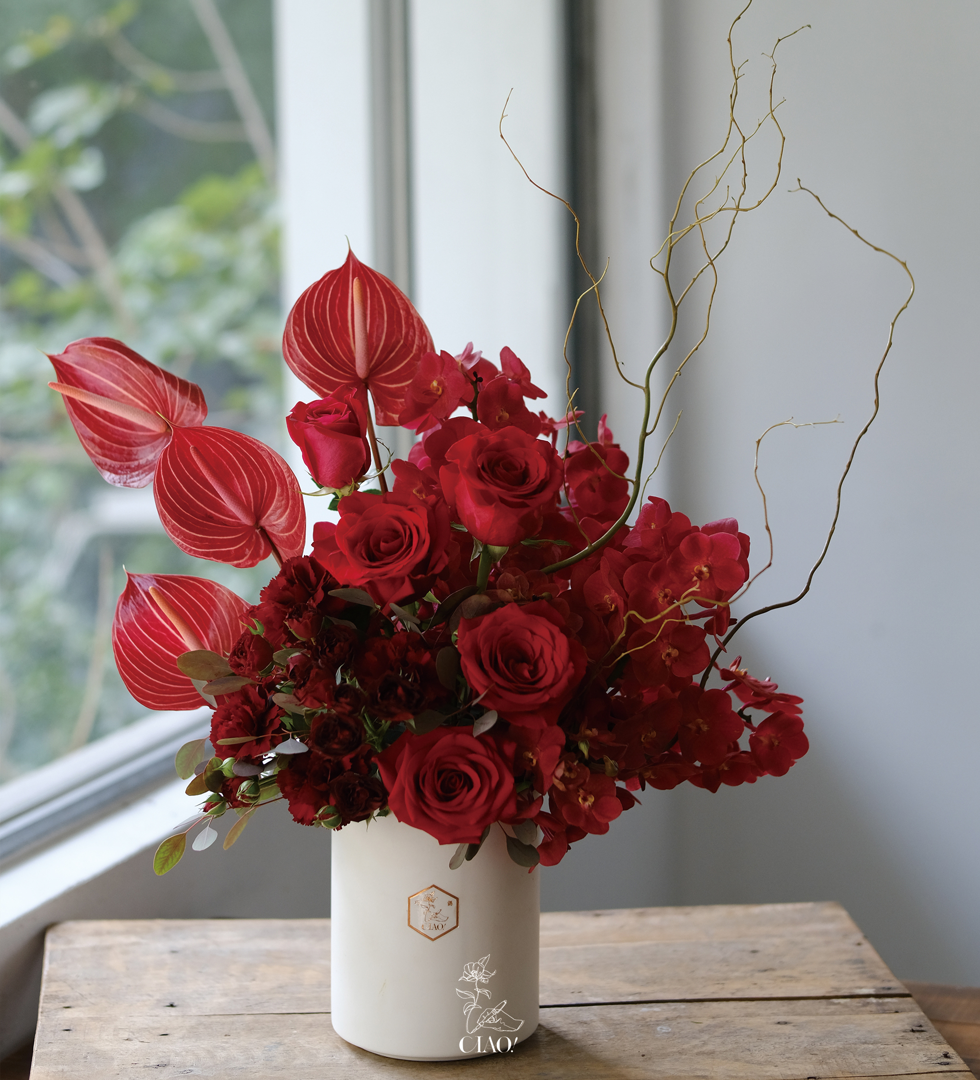 鮮花盆花