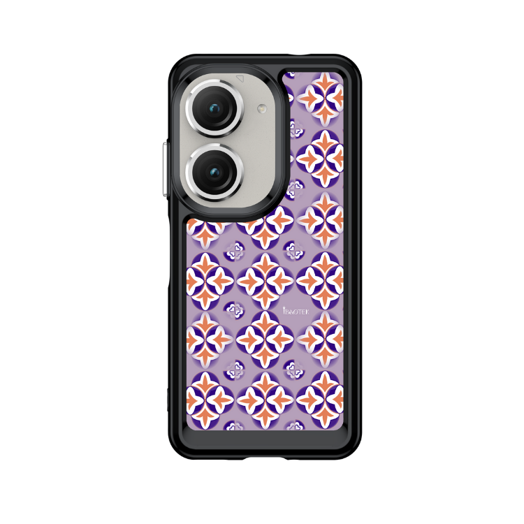 Asus ZenFone 9/10手機防摔殼藍橘花磚