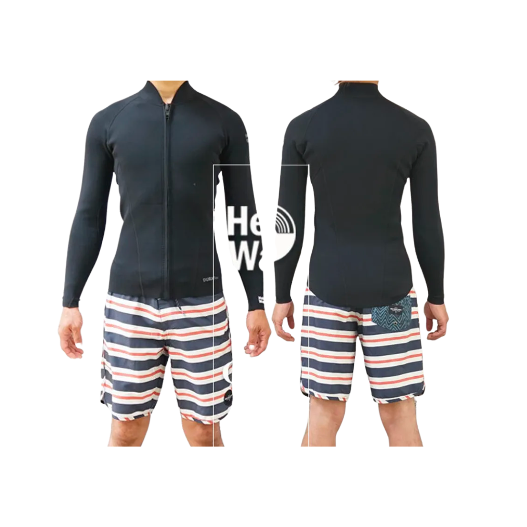 HeleiWaho 1.5mm男款 防寒上衣夾克 黑色 BLK