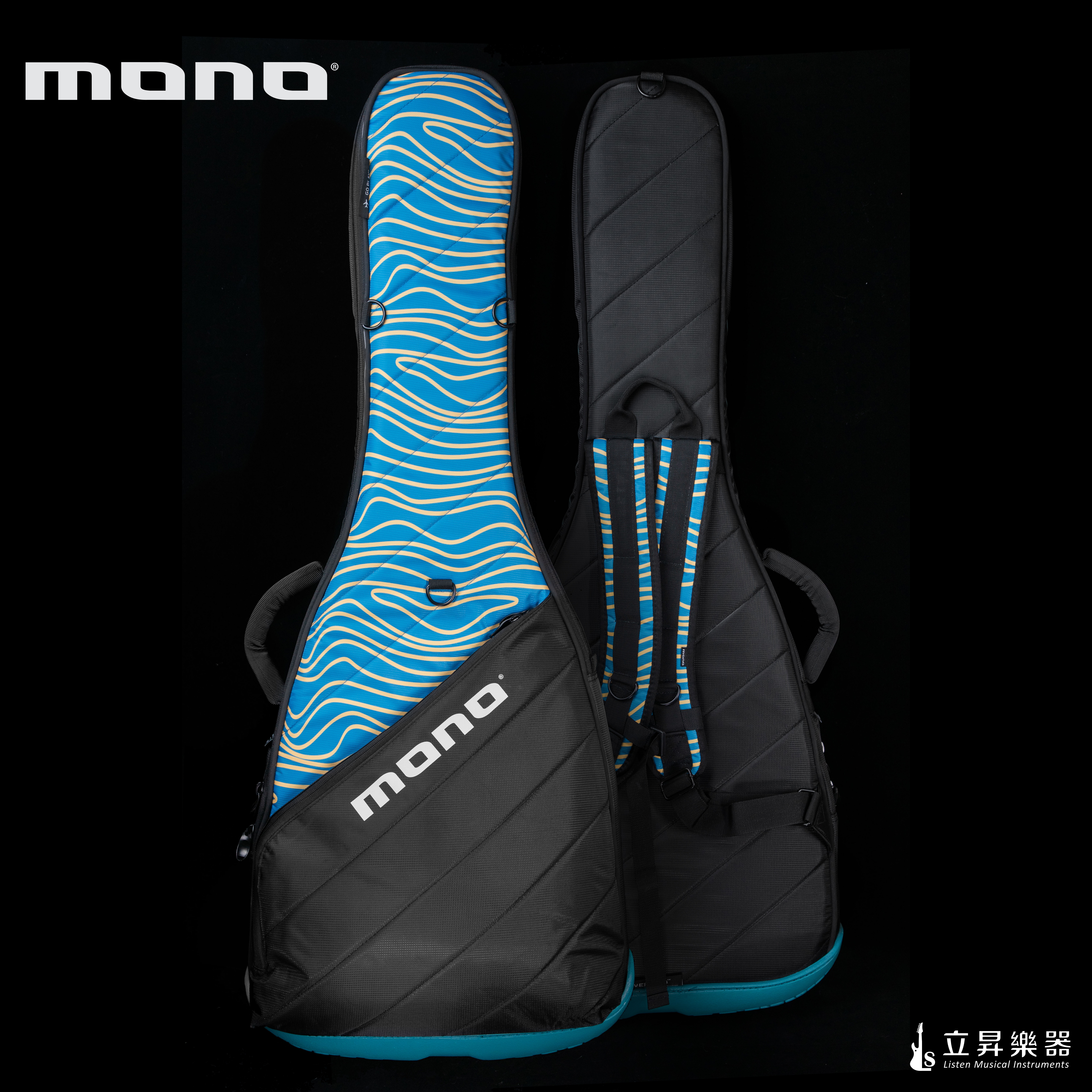 MONO-VEG VERTIGO X TEISCO 聯名系列 電吉他袋｜ M80-VEG-BLU / M80-VEG-GRN / M80-VEG-PNK