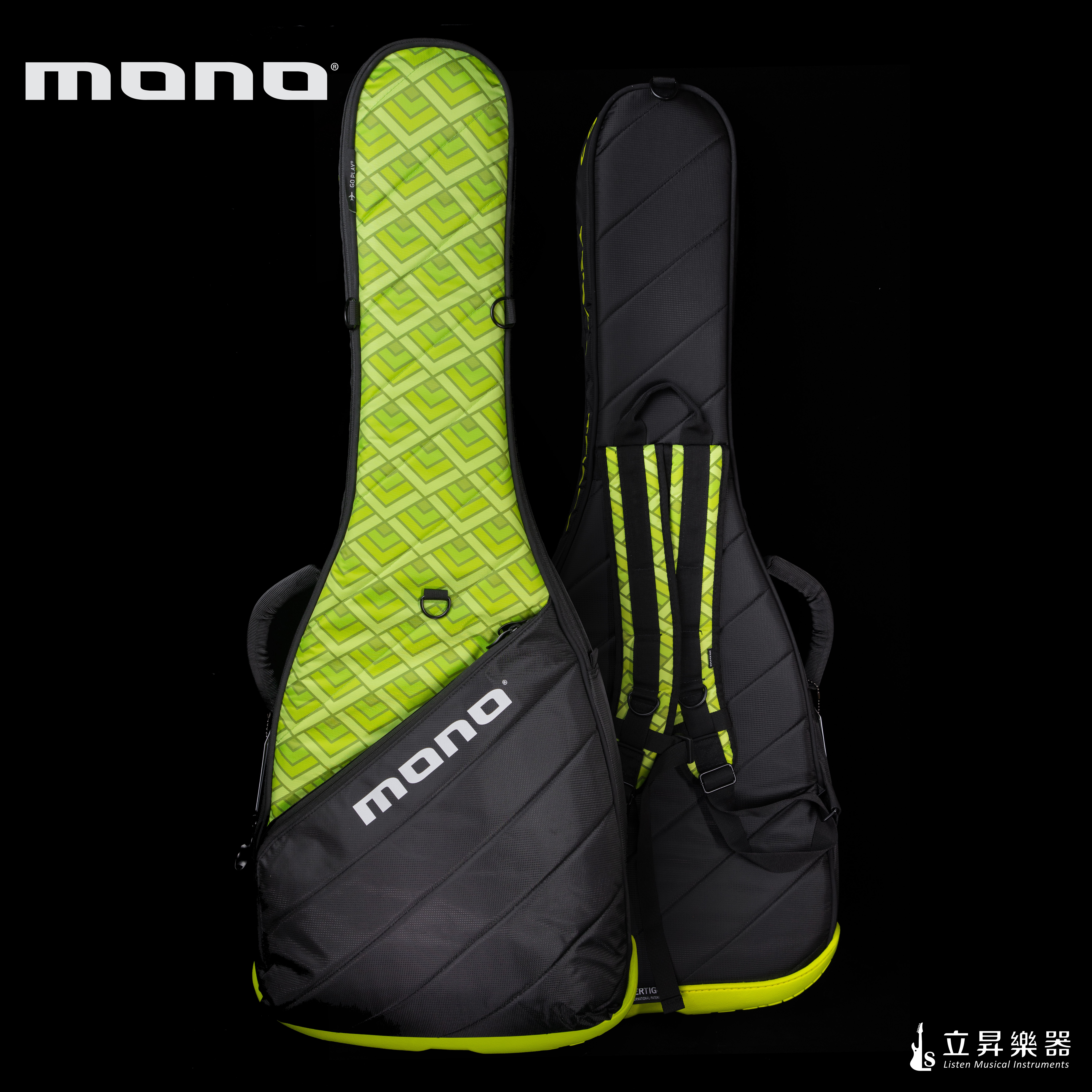 MONO-VEG VERTIGO X TEISCO 聯名系列 電吉他袋｜ M80-VEG-BLU MONO-VEG VERTIGO X TEISCO 聯名系列 電吉他袋｜ M80-VEG-BLU / M80-VEG-GRN / M80-VEG-PNK 第 3 張圖片｜三峽吉他 / Bass