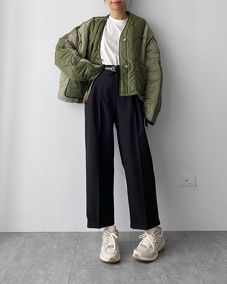 MFO-2221 拼接充棉外套