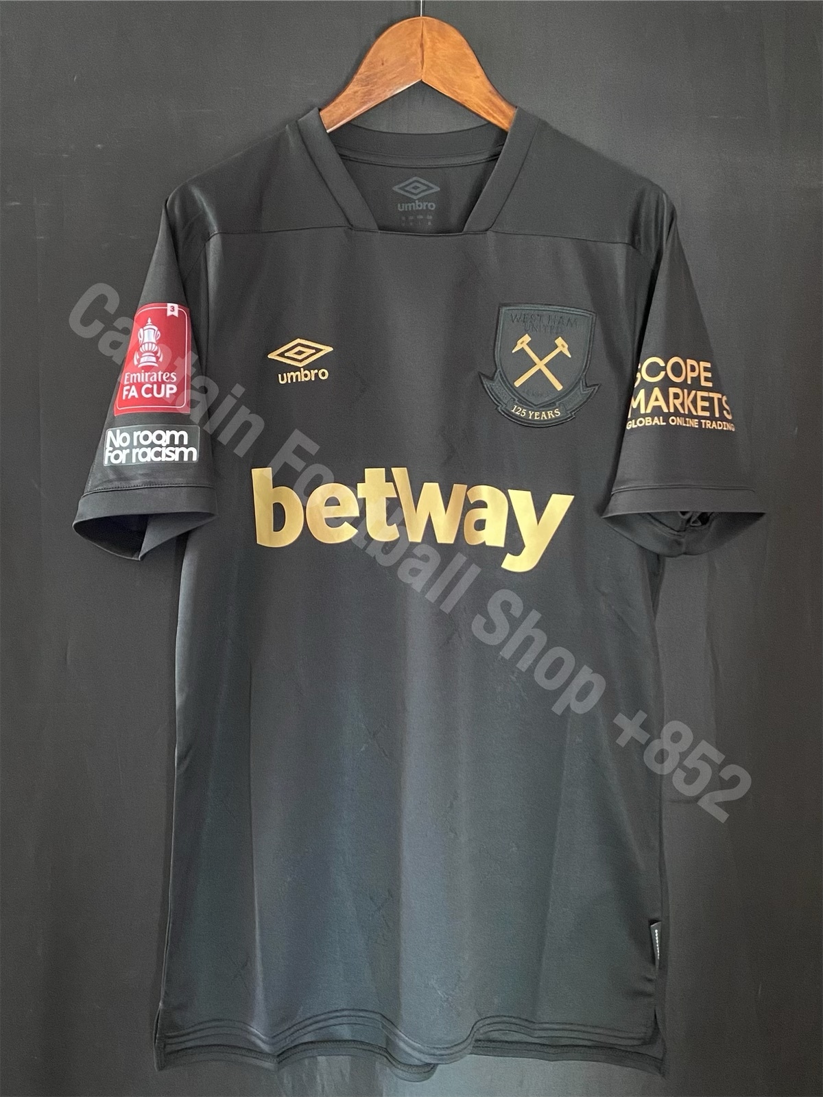 (全新有牌) 韋斯咸 2020-2021 Umbro 黑金125周年二客球衣 #28 SOUCEK