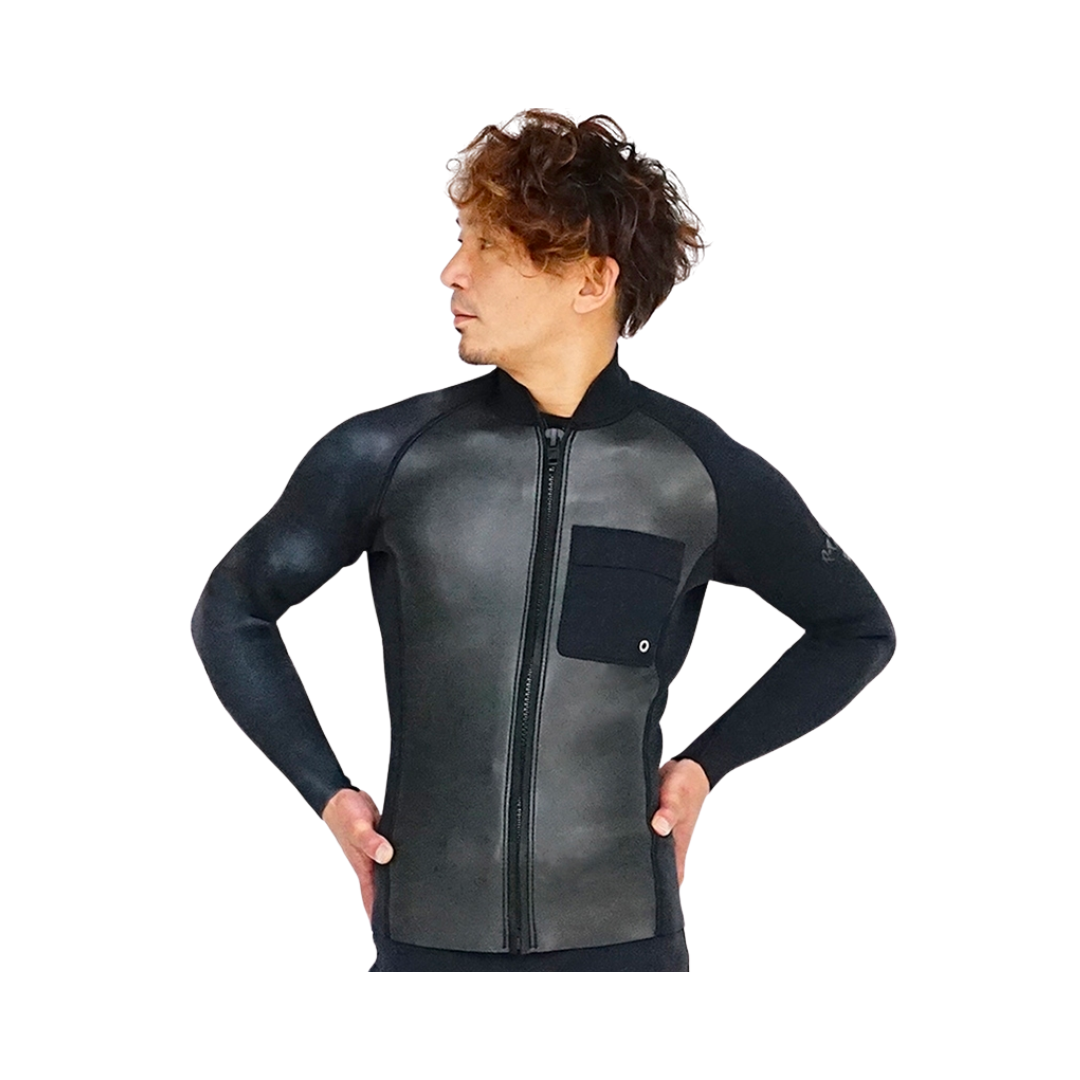 HeleiWaho 2mm男款 前胸口袋防寒上衣夾克