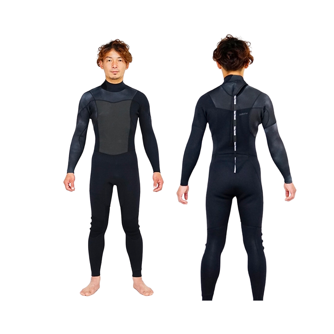 HeleiWaho 3mm男款 連身防寒衣 (拼色迷霧黑)