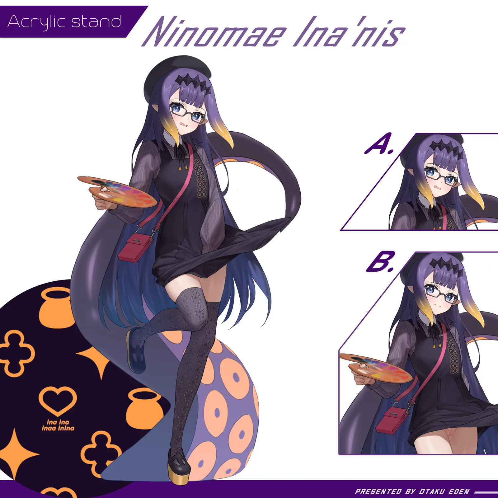 「同人代購」FF40 Ninomae Ina'nis 壓克力雙面立牌