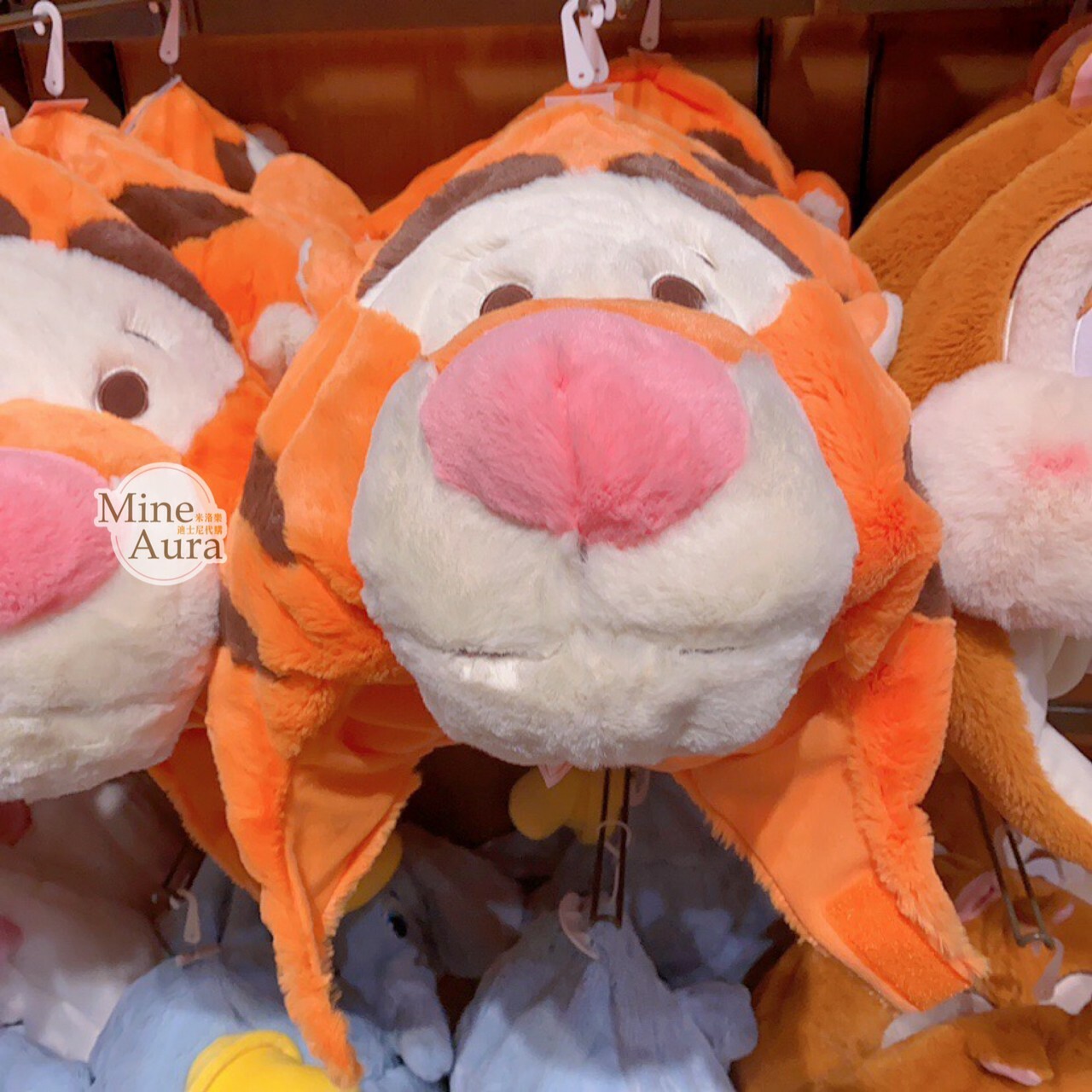 跳跳虎 Tigger 絨毛大頭 造型 頭套 保暖 帽子 小熊維尼 Winnie the Pooh -上海迪士尼樂園