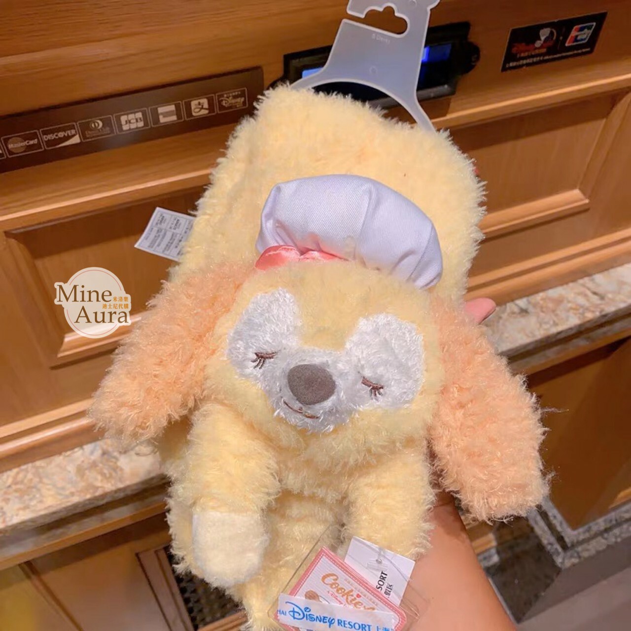 可琦安 餅乾 CookieAnn 絨毛造型 圍巾 圍脖 -上海迪士尼樂園