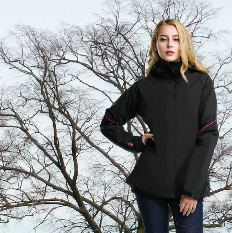 JORDON 橋登 1100 GORE-TEX+鵝絨兩件式外套 女款 黑色 防風防水/登山戶外/暗袋 06JW1100