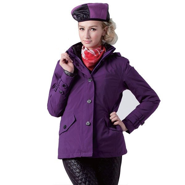 JORDON 橋登 GORE-TEX+鵝絨兩件式外套 女款 深紫 保暖透氣/防風防水/舒適 06JW1112