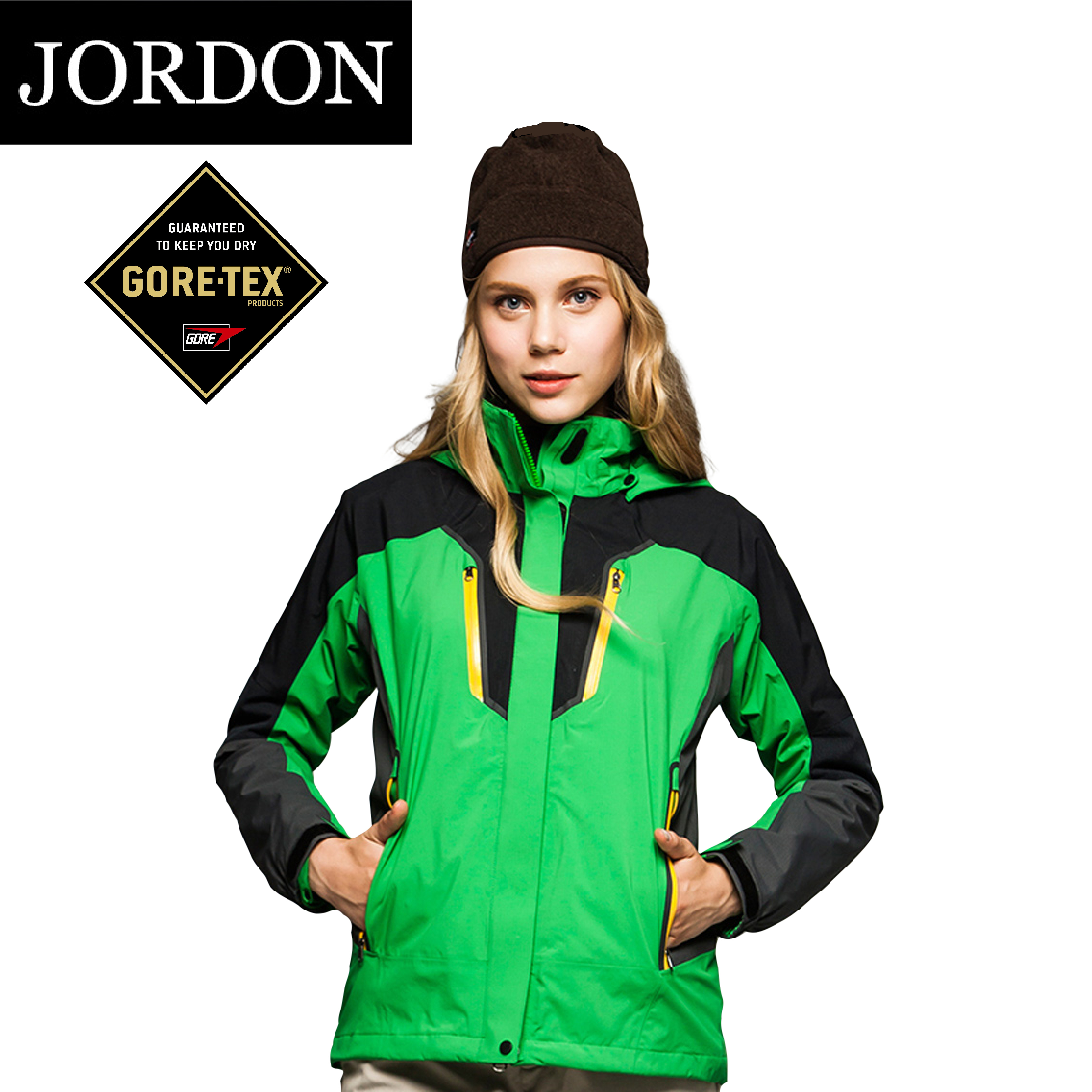 JORDON 橋登 1124 GORE-TEX兩件式羽絨外套 女款 三色 防水透氣/戶外登山 06OW1124
