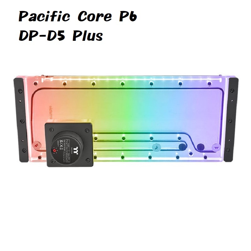 米特3C數位–Thermaltake 曜越 Pacific Core P6 DP-D5 Plus水道板水箱幫浦組/CL-W344-PL00SW-A