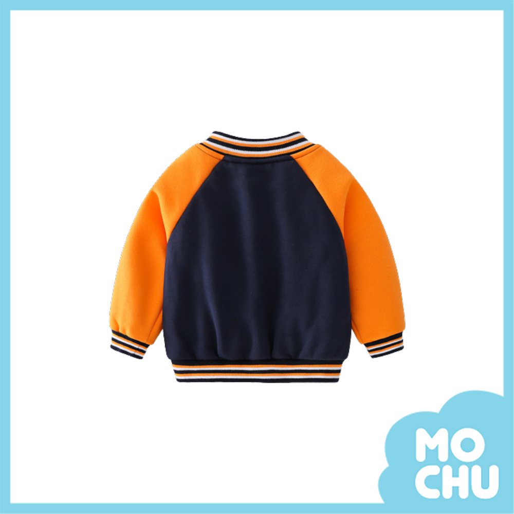 藏青色字母L刺繡棒球外套