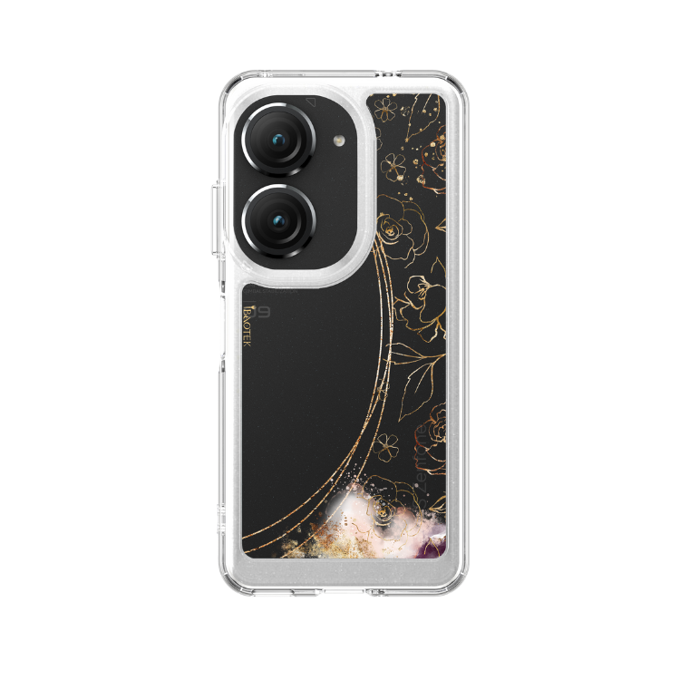 Asus ZenFone 9/10手機防摔殼金色浪漫