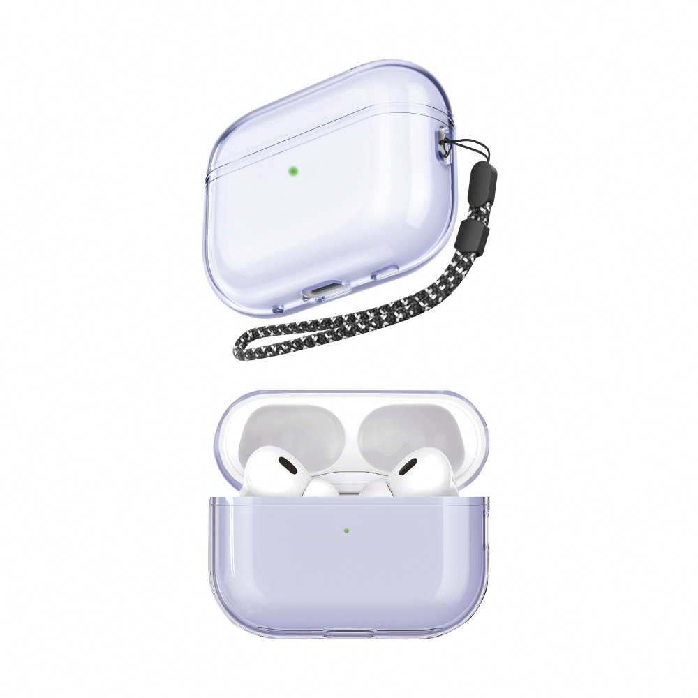 AirPods Pro 2代 透明保護殼 防摔保護套(附防丟掛繩)