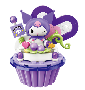 (預訂2023年2月) Kuromi杯子蛋糕造型積木