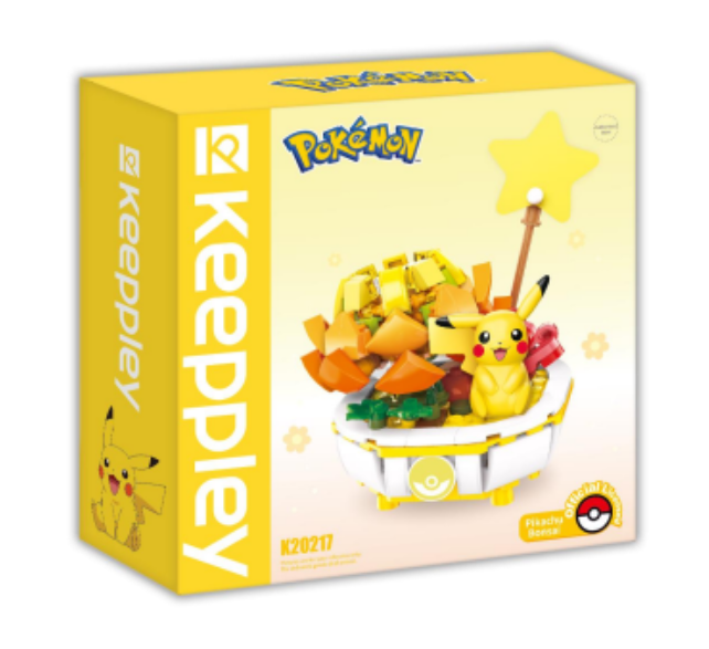 皮卡丘盆栽造型積木