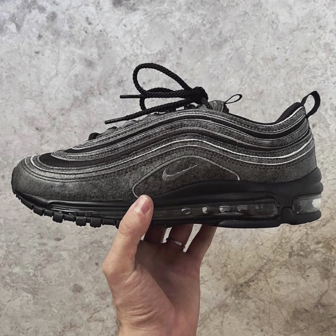 【APAIR】預購 CDG x Nike Air Max 97 水洗灰黑 DX6932-002