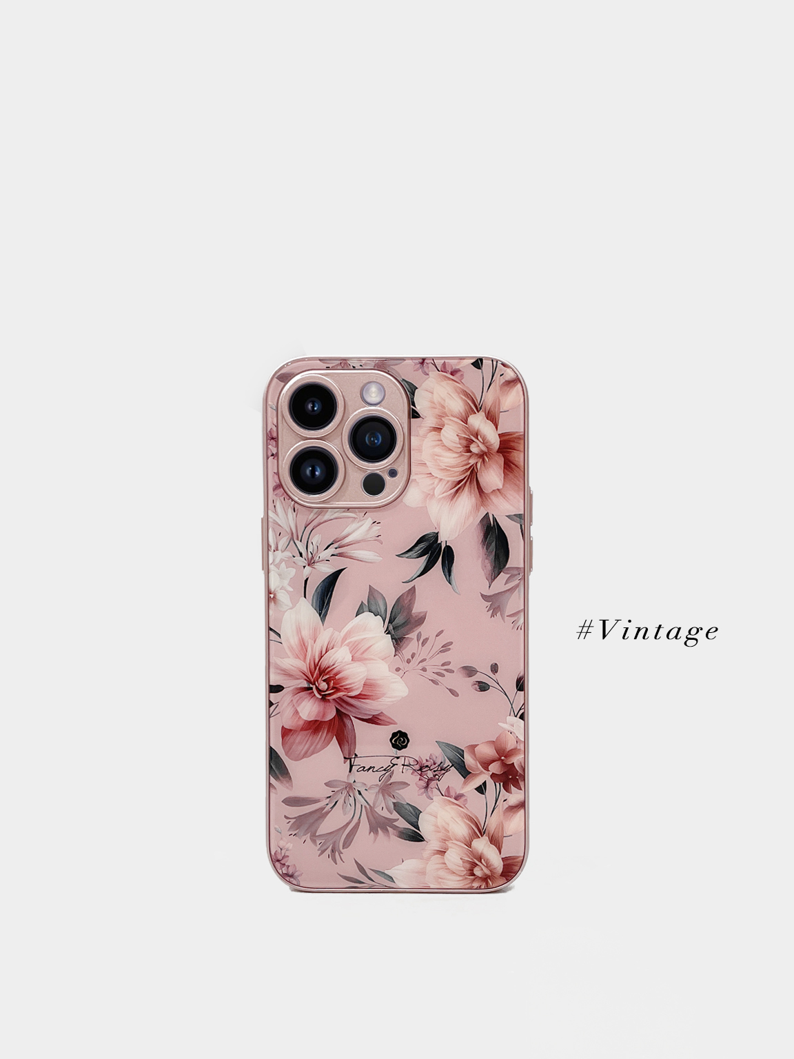 鏡面手機殼 Vintage 連手機背帶套裝