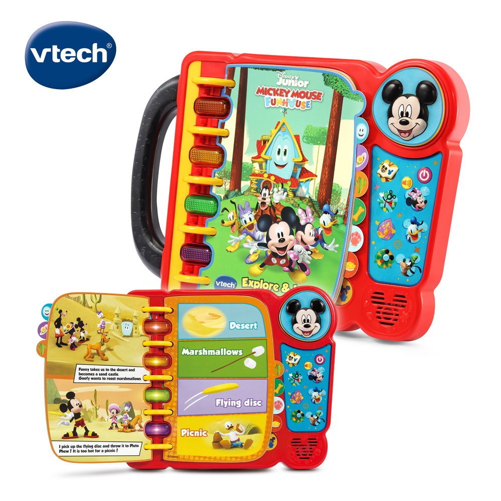 Vtech 迪士尼聲光互動啟蒙學習書-米奇妙妙屋